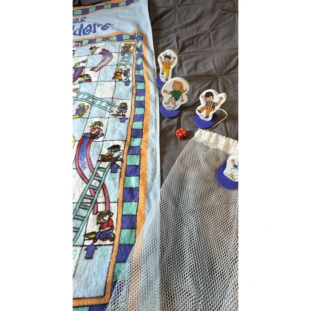 Chutes And Ladders Beach/Pool Towel With Game Pieces 57